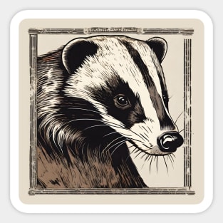 Ai Generated Badger Sticker